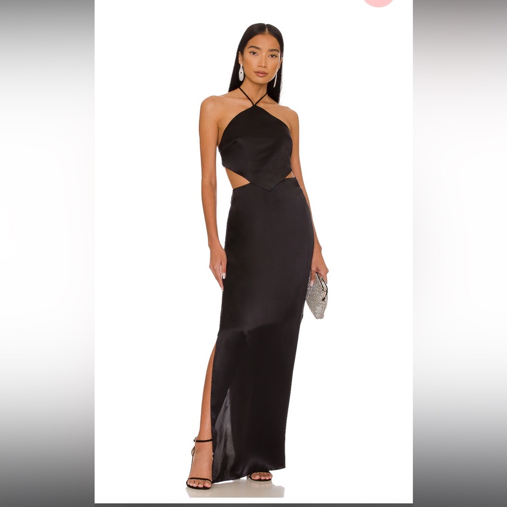 IN SEARCH OF x REVOLVE Celosia Gown in Black ISO